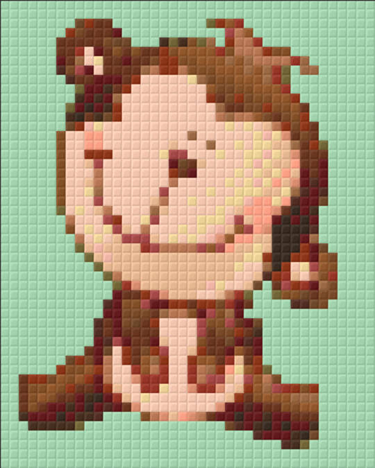 Monkey One [1] Baseplate PixelHobby Mini-mosaic Art Kit